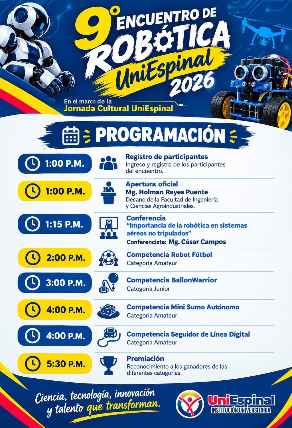 Programación encuentro de robotica